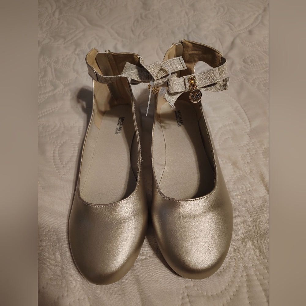 Michael Kors Metallic Gold Ballet Flats